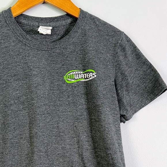 Still Waters Gray T-Shirt with Green Logo Size Small - Picture 5 of 5